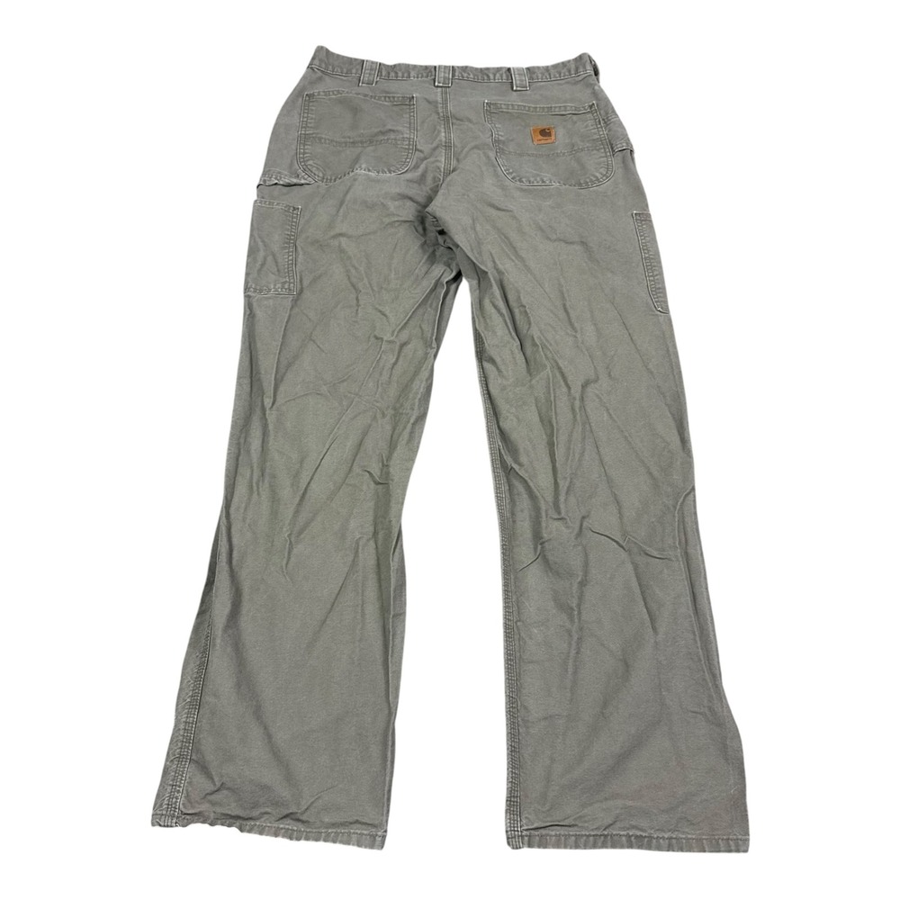 Carhartt B151 LBR Cotton Straight Leg Workwear Pants Men's 35x34 (Fits 34x32)